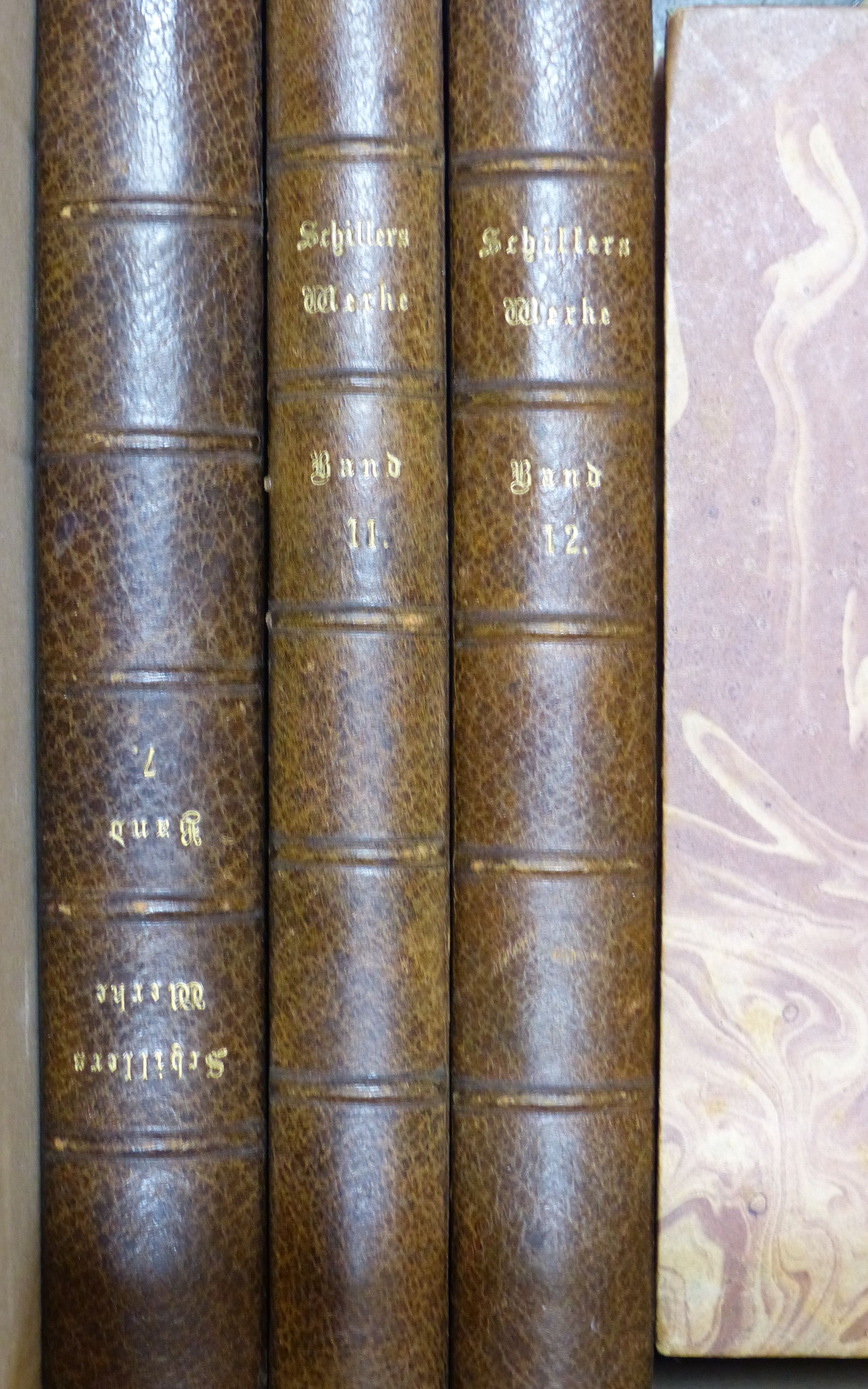 Bindings, etc., European Literature, including Schiller, Victor Hugo, Moliere and others